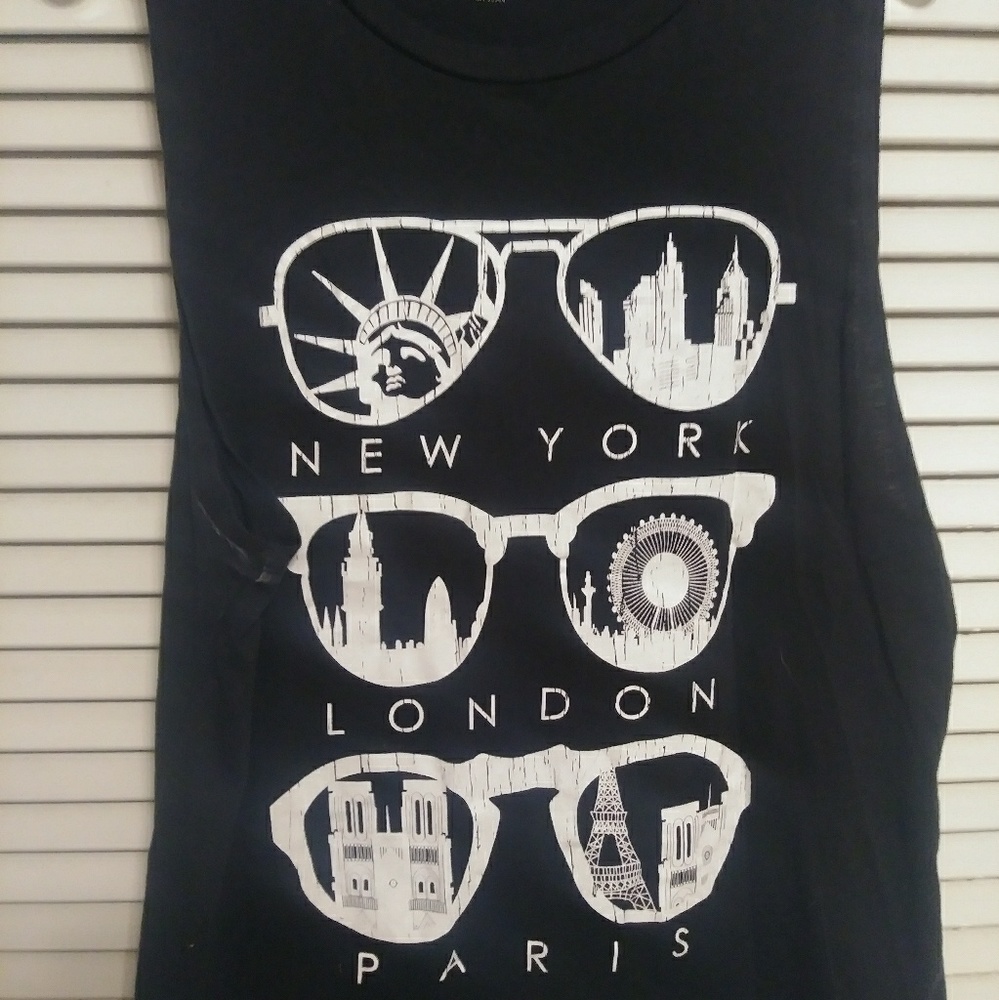 Ladies Black tank